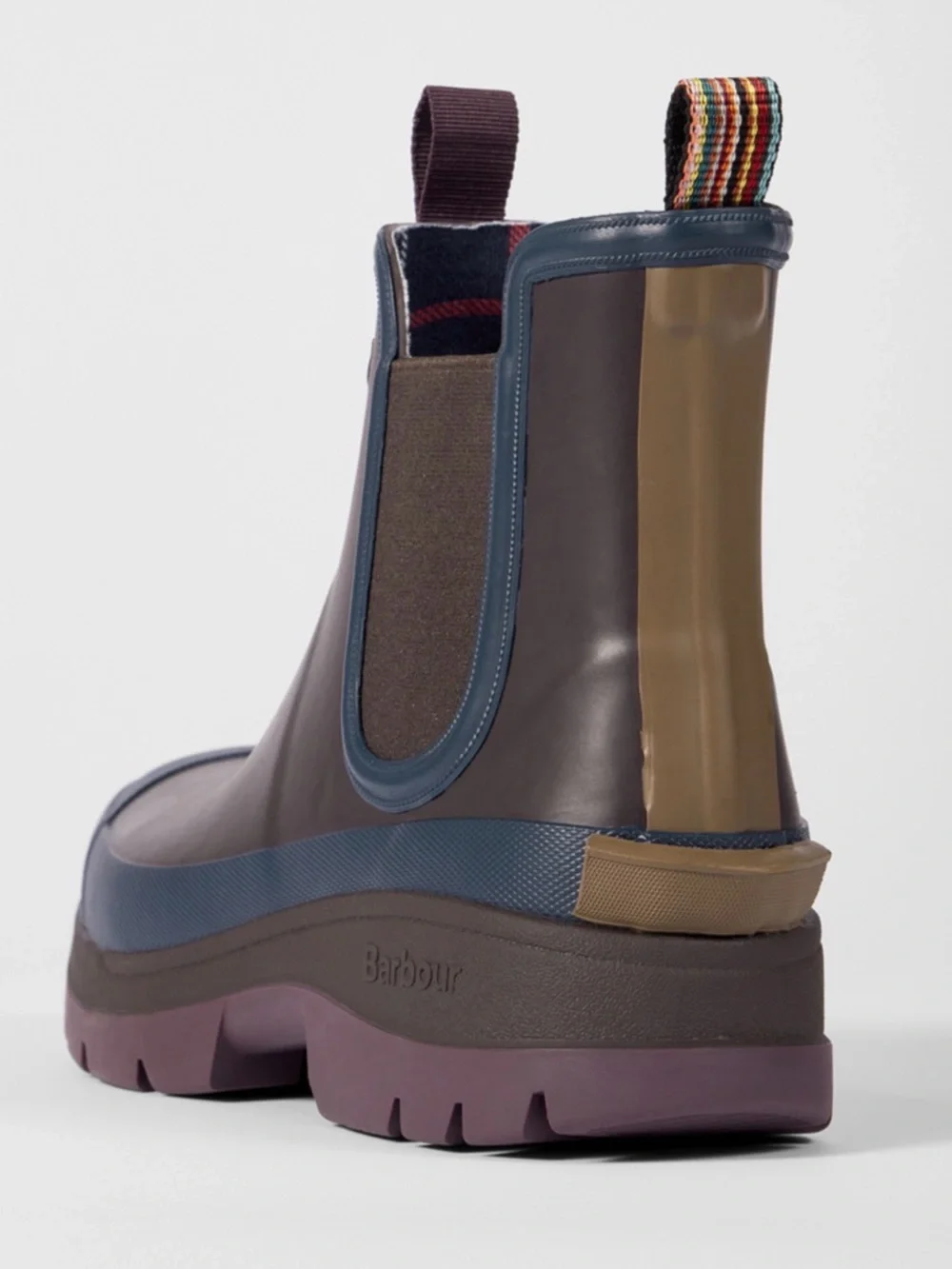 NEW [Barbour] x Paul Smith Rustic Ankle Wellingtons Chelsea Rain Boots Men’s 7